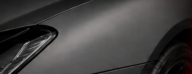 Matte Forever Young PPF finish, deep velvety non-reflective opacity on a car panel