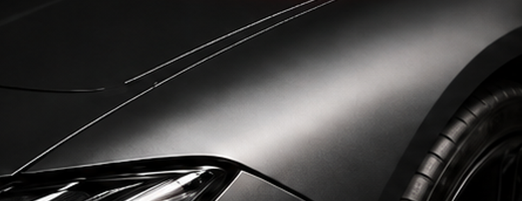 Satin Forever Young PPF finish, sophisticated low-reflection textured surface on a car panel
